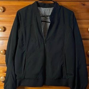 lululemon black reversible bomber jacket